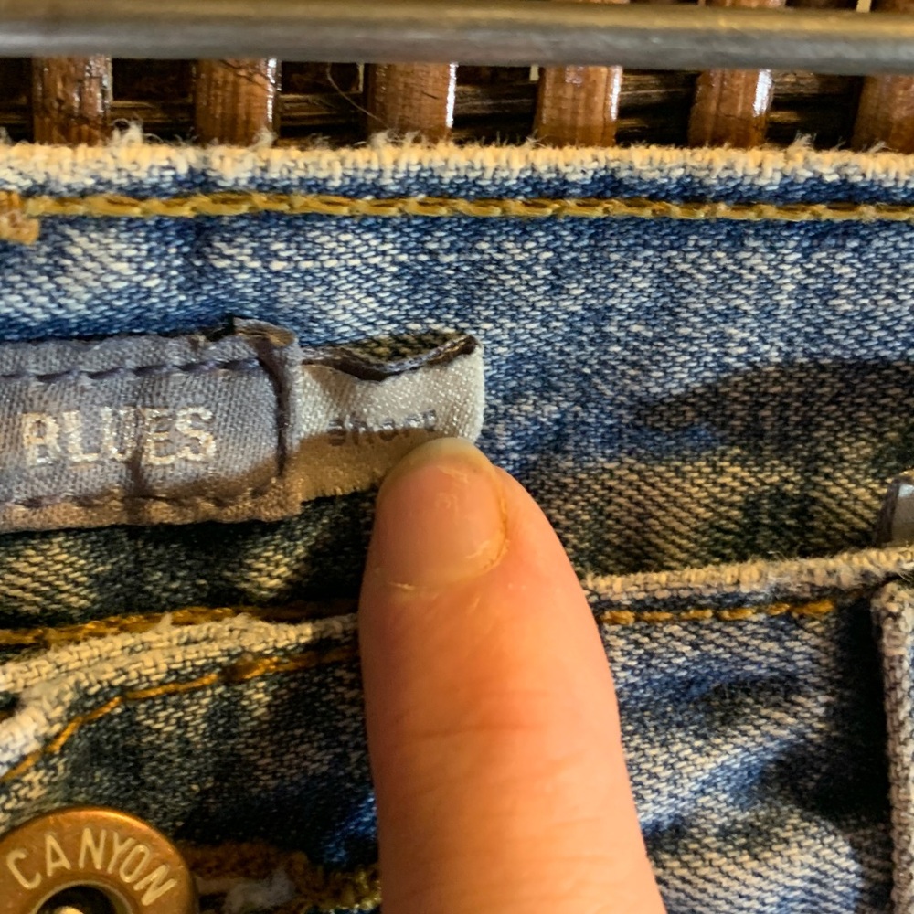 Vintage Y2K Flare 100% Cotton Canyon River Blues Jeans Size 7 Short - Picture 3 of 6